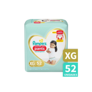 PAMPERS PREMIUM CARE PANTS XG X52 UN.