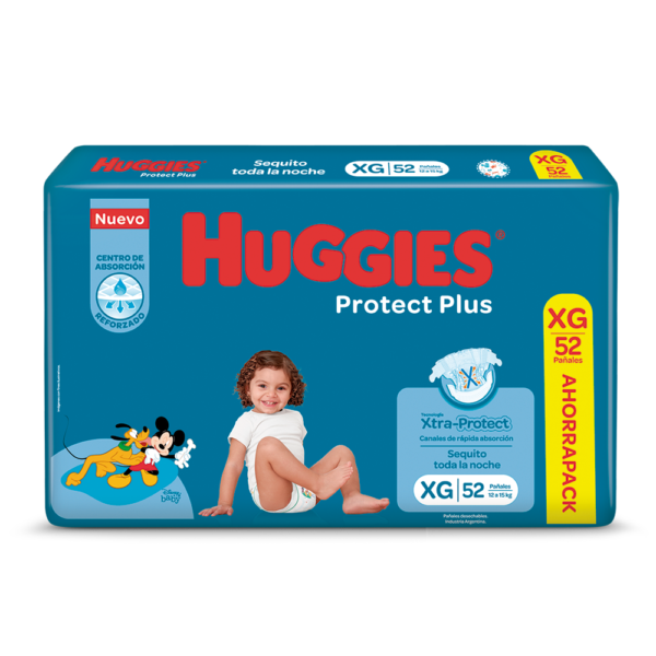 HUGGIES PROTECT PLUS AHORRAPACK XG X52 UN.