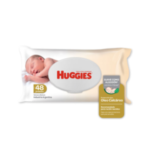 HUGGIES TOALLITAS HÚMEDAS C/ ÓLEO 48 UN.