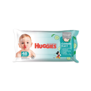 HUGGIES TOALLITAS HÚMEDAS CUIDADO TOTAL 4 EN 1 48 UN.