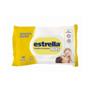 ESTRELLA BABY TOALLITAS HÚMEDAS CUIDADO DIARIO 50 UN.