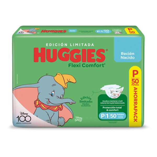 HUGGIES FLEXI COMFO RN X50 UN.