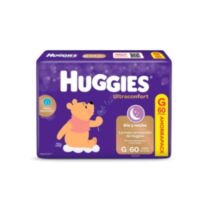 HUGGIES ULTRACONFORT AHORRAPACK G X 60 UN.