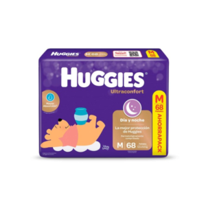 HUGGIES ULTRACONFORT AHORRAPACK M X68 UN.