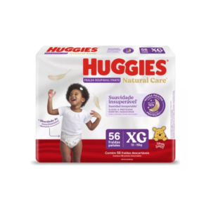 HUGGIES PANTS NATURAL CARE XG X56 UN.