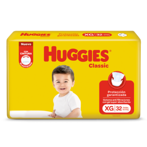 HUGGIES CLASSIC JUMBO XG X32 UN.