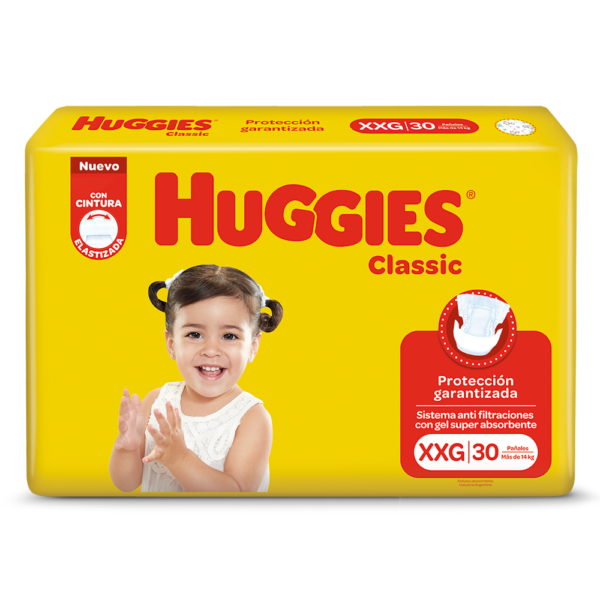 HUGGIES CLASSIC JUMBO XXG X30 UN.