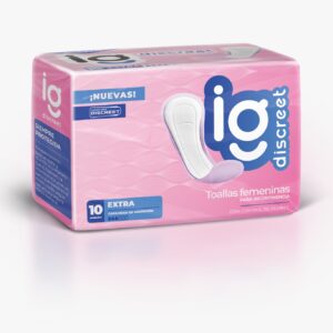 IG DISCREET APÓSITO EXTRA INCONTINENCIA LEVE X10 UN.