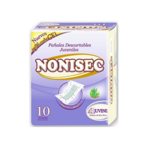 NONISEC RECTO JUVENIL CON GEL X10 UN.