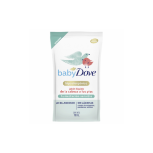 DOVE BABY JABÓN LÍQUIDO REPUESTO HUMECTACIÓN SENSIBLE X180 ML