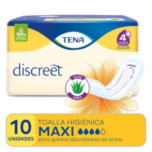 TENA TOALLA DISCREET MAXI X10 UN.