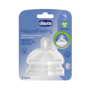 CHICCO TETINA NATURAL FEELING 2M + FLUJO REGULAR X2