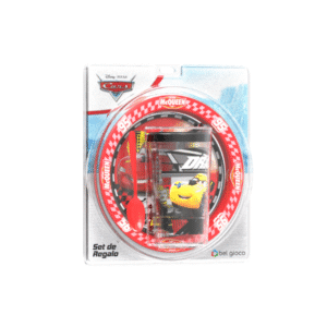 DISNEY BLISTER PLATO + VASO TAPA CAFE CARS