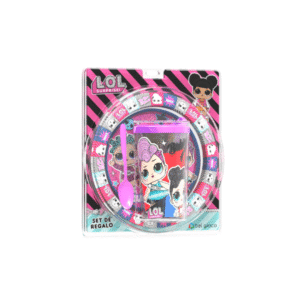 DISNEY BLISTER PLATO + VASO TAPA CAFE LOL