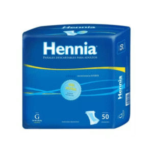 HENNIA PAÑAL RECTO G 50 UN.