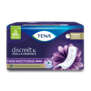 TOALLA TENA DISCREET MAXI NOCTURNAS X10