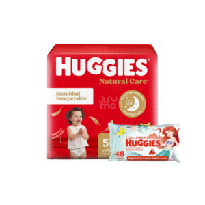 HUGGIES COMBO! NATURAL CARE AHORRAPACK XXG X50 UN. + TOALLITA HÚMEDA LA SIRENITA X48 UN.