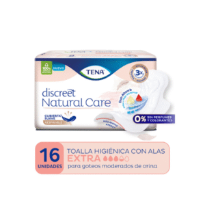 TENA DISCREET NATURAL CARE CON ALAS X16UN.