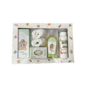 SET REGALO! COLONIA + JABON + SHAMPOO + TALCO + ESCARPINES