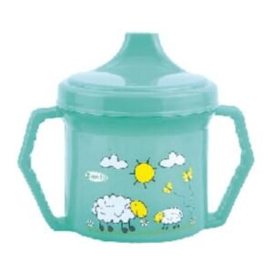 DISPITA VASO DECORADO TRANSLÚCIDO DOBLE ASA CON SORBITO