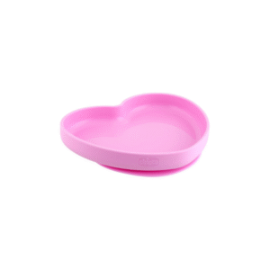 CHICCO PLATO SILICONA CORAZON ROSA
