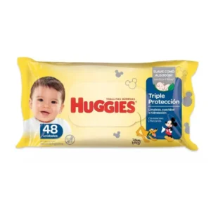 HUGGIES TOALLITA HÚMEDA TRIPLE PROTECCIÓN X48 UN.